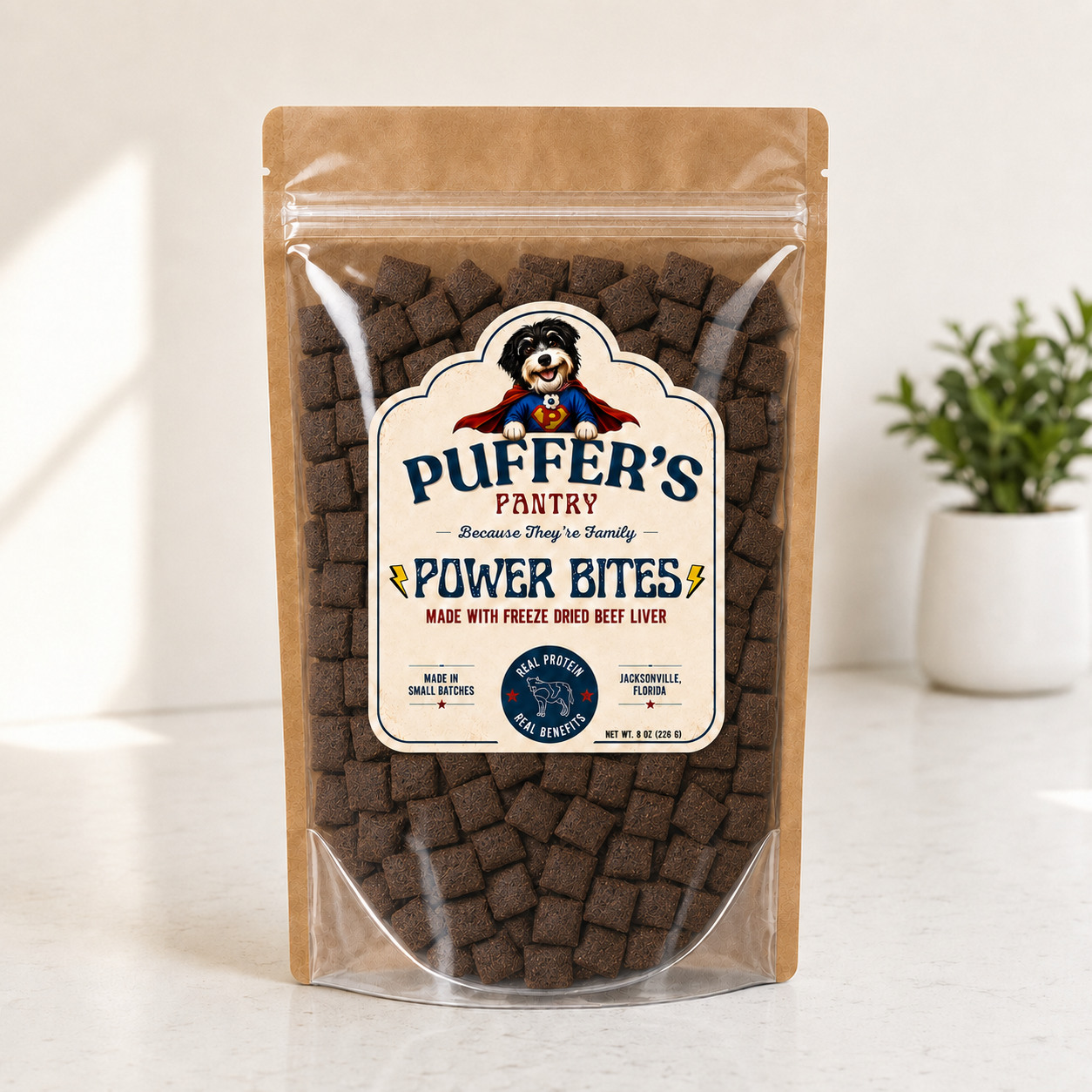 Power Bites - Beef Liver Puffer's Signature / Daily Wellness · 8 oz